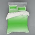 thumbnail image 1 of Ambesonne Ombre Bedding Set 4 Pcs, Moss Leaf Spring Theme, Queen, Green, 1 of 3