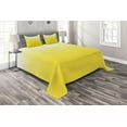 thumbnail image 1 of Ambesonne Ombre Blue Quilted Coverlet 3 Pcs, Rise and Wake, Queen Size, Yellow White, 1 of 2