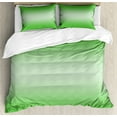 thumbnail image 1 of Ambesonne Ombre Duvet Cover Set, Digital Spring Grass Art, King, Green, 1 of 6