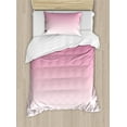 thumbnail image 1 of Ambesonne Ombre Duvet Cover Set, Dreamy Digital Print, Twin, Pale Pink, 1 of 3