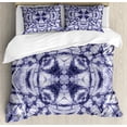 thumbnail image 1 of Ambesonne Ombre Duvet Cover Set, Modern Bohemian, Queen, Lavender Blue Indigo, 1 of 6