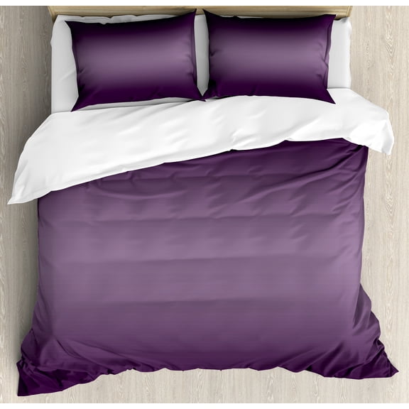 Ambesonne Ombre Duvet Cover Sets, Modern Hollywood, 2-King, Purple