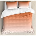 thumbnail image 1 of Ambesonne Ombre Duvet Cover Sets, Sunset in Hot Desert, 2-King, Orange, 1 of 7