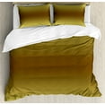 thumbnail image 1 of Ambesonne Ombre Duvet Cover Sets, Vintage Digital Design, 2-Queen, Mustard and Brown, 1 of 6