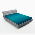 thumbnail image 1 of Ambesonne Ombre Fitted Sheet 2 Pcs Set, Tropic Ocean Room, Full, Petrol Blue, 1 of 3