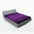 thumbnail image 1 of Ambesonne Ombre Fitted Sheet, Cinema Curtain Design, California King, Purple, 1 of 3