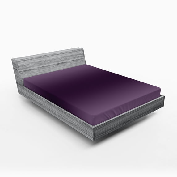 Ambesonne Ombre Fitted Sheet, Hollywood Glam Theme Art, Full Size, Purple