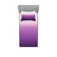 thumbnail image 1 of Ambesonne Ombre Fitted Sheet & Pillow Sham Set, Abstract Tone Modern, Twin, Purple Lavender, 1 of 2