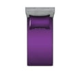 thumbnail image 1 of Ambesonne Ombre Fitted Sheet & Pillow Sham Set, Cinema Curtain Design, Twinxl, Purple, 1 of 2