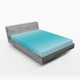 thumbnail image 1 of Ambesonne Ombre Fitted Sheet, Tropical Aquatic Print, Queen Size, Turquoise, 1 of 3