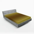 thumbnail image 1 of Ambesonne Ombre Fitted Sheet, Vintage Digital Design, Queen Size, Mustard and Brown, 1 of 2