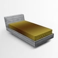 thumbnail image 1 of Ambesonne Ombre Fitted Sheet, Vintage Digital Design, Twin Size, Mustard and Brown, 1 of 2