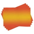 thumbnail image 1 of Ambesonne Ombre Place Mats Set of 4, Tropical Summer Themed, Standard Size, Orange Yellow, 1 of 6