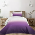 thumbnail image 1 of Ambesonne Ombre Quilted Bedspread Set 2 Pcs, Abstract Tone Modern, Twin Size, Purple Lavender, 1 of 5