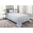 thumbnail image 1 of Ambesonne Ombre Quilted Bedspread Set 2 Pcs, Christmas Frame Swirls, Twin Size, Pale Blue Coconut, 1 of 3