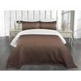 thumbnail image 1 of Ambesonne Ombre Quilted Bedspread Set 3 Pcs, Digital Brown Room, King Size, Brown, 1 of 5
