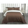 thumbnail image 1 of Ambesonne Ombre Quilted Bedspread Set 3 Pcs, Digital Brown Room, Queen Size, Brown, 1 of 5