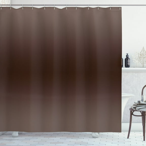 Ambesonne Ombre Shower Curtain, Muddy Nature Themed Art, 69"Wx70"L, Brown