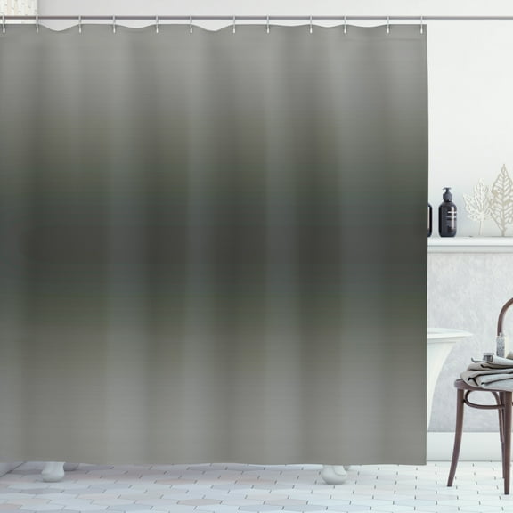 Ambesonne Ombre Shower Curtain, Smokey Modern Design, 69"Wx84"L, Black Grey