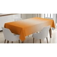 thumbnail image 1 of Ambesonne Ombre Tablecloth Rectangular Table Cover, Hot Beach Summer Print, 52"x70", Orange, 1 of 3