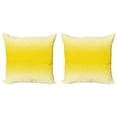 thumbnail image 1 of Ambesonne Ombre Throw Pillow Cover 2 Pack, Sunny Summer Themed Art, 16", Yellow, 1 of 7