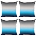 thumbnail image 1 of Ambesonne Ombre Throw Pillow Cover 4 Pack, Abstract Color Change Pattern, 24", Grey and Blue, 1 of 7