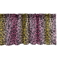 thumbnail image 1 of Ambesonne Ombre Valance Pack of 2, Leopard Skin Pattern Drawing, 54"X18", Soft Pink Charcoal Grey, 1 of 4