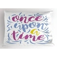thumbnail image 1 of Ambesonne Once upon a Time Pillow Sham, Doodle, 36" X 20", Multicolor, 1 of 2