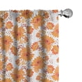 thumbnail image 1 of Ambesonne Orange Window Curtains, Old Damask Traditional, Each 28" W x 95" L, Orange Marigold Maroon, 1 of 5