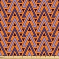 thumbnail image 1 of Ambesonne Orange Boho Fabric by the Yard Upholstery, Geometric Arrow Angles, 5 Yards, Quartz and Lavender, 1 of 5