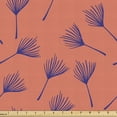 thumbnail image 1 of Ambesonne Orange Boho Fabric by the Yard Upholstery, Monstera Leaves Pattern, 1 Yard, Burnt Sienna and Indigo, 1 of 1