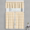 thumbnail image 1 of Ambesonne Orange Boho Valance & Curtain, Zigzags Arrow Shapes, 55"x24", White and Earth Yellow, 1 of 7