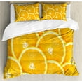 thumbnail image 1 of Ambesonne Orange Duvet Cover Set, Citrus Fruit of Orange, 2-Calking, Marigold, 1 of 7