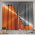 thumbnail image 1 of Ambesonne Orange Grey Kitchen Curtains, Machinery Modern 3D, 55"x45", Orange Grey, 1 of 3