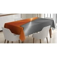 thumbnail image 1 of Ambesonne Orange Grey Tablecloth Rectangular Table Cover, Machinery Modern 3D, 52"x70", Orange Grey, 1 of 4