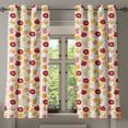 thumbnail image 1 of Ambesonne Orange Grommet Curtain, Fruits Juice Lemon, 50" x 63", Apricot Ruby, 1 of 6