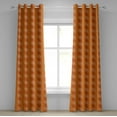 thumbnail image 1 of Ambesonne Orange Grommet Curtain, Grunge Radial Pattern, 50" x 120", Yellow Brown White, 1 of 6