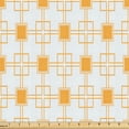 thumbnail image 1 of Ambesonne Orange Pattern Fabric by the Yard Upholstery, Geometric Squares, 10 Yards, White Marigold, 1 of 5