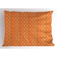 thumbnail image 1 of Ambesonne Orange Pillow Sham, Trippy Inspired, 36" X 20", Multicolor, 1 of 2
