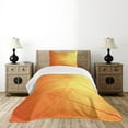 thumbnail image 1 of Ambesonne Orange Quilted Bedspread Set 2 Pcs, Autumn Nature Dry Leaves, Twin Size, Orange Yellow, 1 of 6