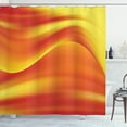 thumbnail image 1 of Ambesonne Orange Shower Curtain, Abstract Digital Waves, 69"Wx84"L, Burnt Orange, 1 of 4