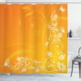 thumbnail image 1 of Ambesonne Orange Shower Curtain, Easter Themed Ornate, 69"Wx84"L, Orange Yellow White, 1 of 3