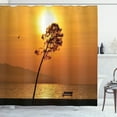 thumbnail image 1 of Ambesonne Orange Shower Curtain, Romantic Sunset Twilight, 69"Wx84"L, Orange, 1 of 5