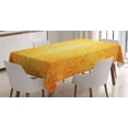thumbnail image 1 of Ambesonne Orange Tablecloth Rectangular Table Cover, Antique Floral Ornament, 60"x84", Marigold, 1 of 4