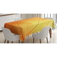 thumbnail image 1 of Ambesonne Orange Tablecloth Rectangular Table Cover, Autumn Nature Dry Leaves, 60"x84", Orange Yellow, 1 of 4