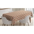 thumbnail image 1 of Ambesonne Orange Tablecloth Rectangular Table Cover, Curvy Waves Overlapping, 60"x84", Pale Yellow Pale Blue, 1 of 4