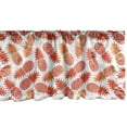 thumbnail image 1 of Ambesonne Orange Window Valance, Vintage Tropical Exotic, 42" x 12", Orange White, 1 of 3