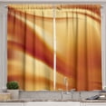 thumbnail image 1 of Ambesonne Orange Yellow Kitchen Curtains, Wavy Color Curves, 55"x39", Orange Yellow, 1 of 2
