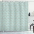 thumbnail image 1 of Ambesonne Orange and Blue Shower Curtain, Herringbone Sketchy, 69"Wx75"L, Burnt Orange Pale Blue, 1 of 5