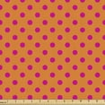 thumbnail image 1 of Ambesonne Orange and Pink Fabric by the Yard Upholstery, Abstract Polka Dot, 3 Yards, Orange and Pink, 1 of 5